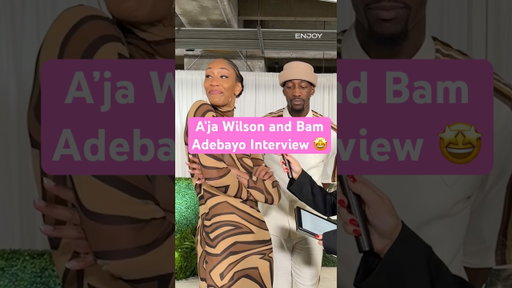 THE most requested interview - your royal couple 👑 #ajawilson #bamadebayo #wnba #nba #couplegoals