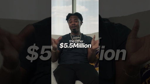 The jet costs $1.5M down. He wants $7M total so the other $5.5M covers his family and lifestyle