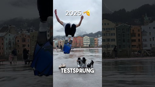 Never Give Up 🤩❌✅ Backflip in Stöckelschuhen endlich geschafft! #dji #gopro #highheels #backflip