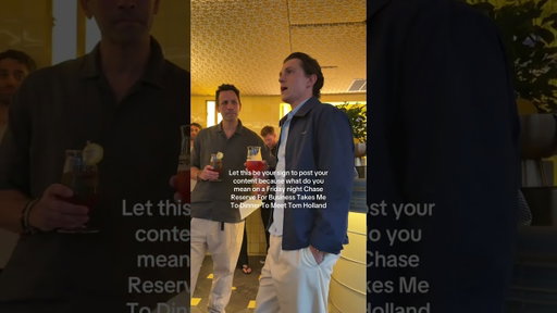 Definitely a pinch me moment meeting Tom Holland
