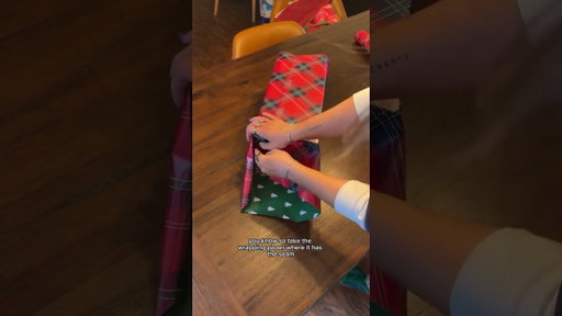 How to wrap the perfect present 🎁  welcome to Elf School! #giftwrap #giftwrapping #christmas2025