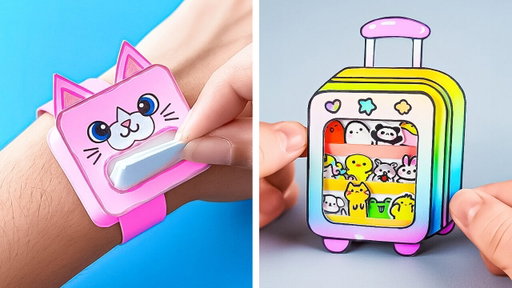 🎀 MINI DIY PAPER CRAFTS ✨ Cute Tiny Ideas for School & Home 🎨