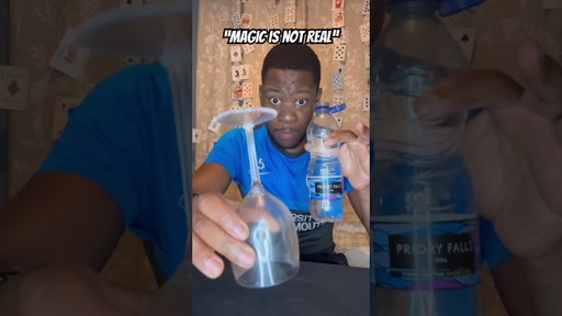 When they say “Magic is Not Real” #magictricksshorts #magic  #watertowine