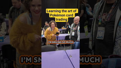 Learning the art of @pokemon card trading #pokemoneuic