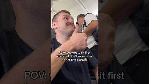 He doesn’t know how to act first class 😂 #shelbanddyl #comedy #shorts #couple #relationship