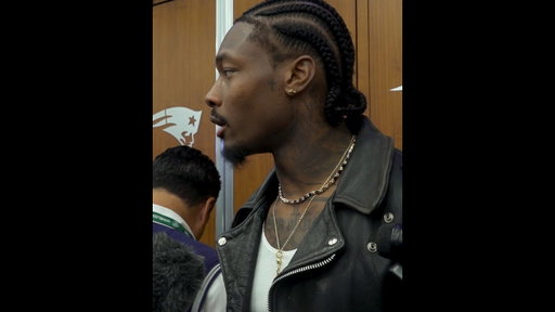 Stefon Diggs Says He'd "Run Through A Wall" For Mike Vrabel | #shorts #patriots #nfl