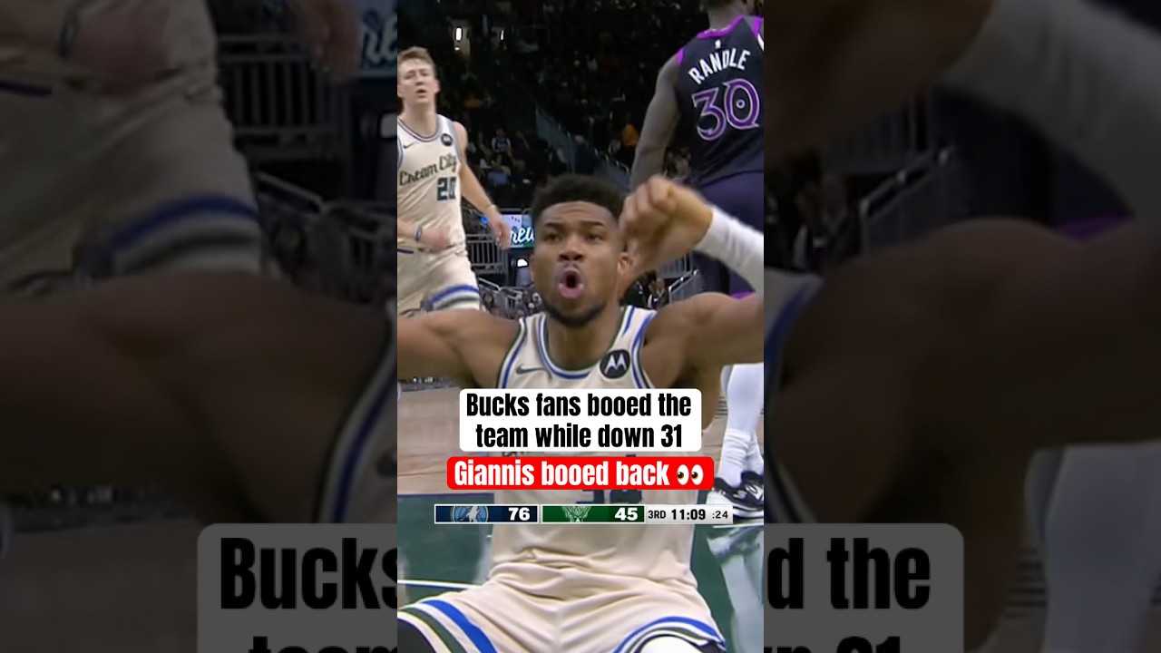 Giannis responds to boos in Milwaukee 😳