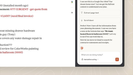 Claude for Chrome brings AI where you’re already working