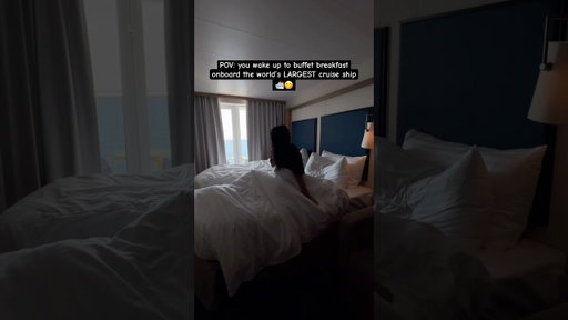 POV: you wake up to buffet breakfast onboard the world’s LARGEST cruise ship 🛳️😋