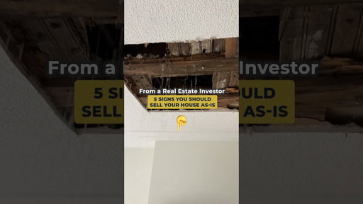 5 Signs It May Be Time To Sell Your House As-Is Instead Of Making Repairs #realestate #sellyourhome