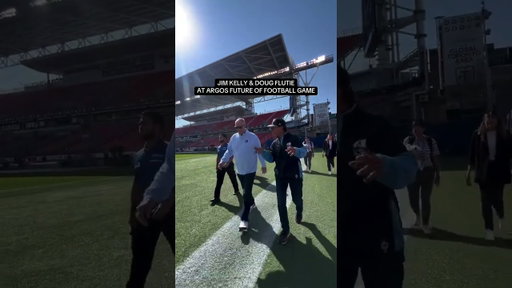Doug Flutie & Jim Kelly Pull Up to the Argos x Bills Future of Football Game 🌊