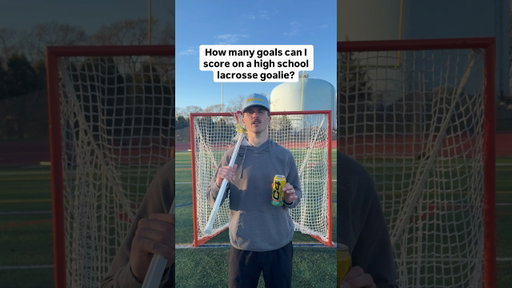 How many goals can I score on a lacrosse goalie? #shorts