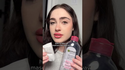 here is the most gentle and effective way to remove your mascara🩷☁️