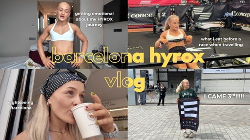 getting emotional about my Hyrox journey, my last solo pro race & visiting Barcelona