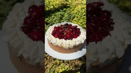 Summer Cherry Cheesecake (recipe in the description)