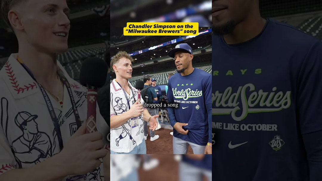 What Chandler Simpson thinks of the “Milwaukee Brewers” song?🤔 #shorts