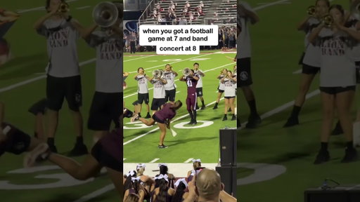 Football and band in SAME NIGHT 🎺😳 #shorts