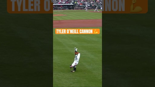 Tyler O’Neill throw & a cartwheel 🤸‍♂️