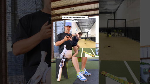 Trying the Strange Ramp Hitting Drill #baseball #baseballdrill #mlb #baseballdrills