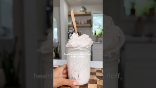 5 ingredient Healthy marshmallow fluff!! (naturally sweetened) #recipe #viral #healthyrecipe