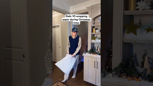 Dads when they see wrapping paper on the floor during Christmas