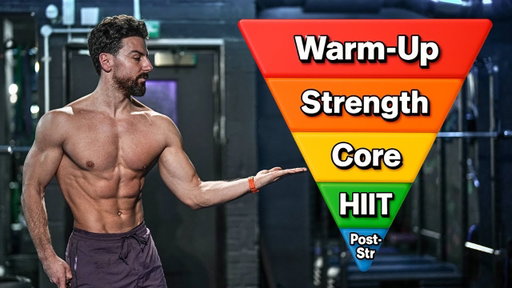 45 Min Full Body Pyramid Workout (No Equipment) | Rowan Row