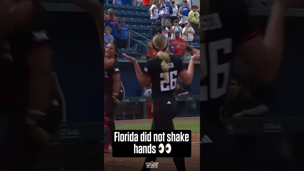 Florida softball did not shake hands with Texas Tech after their loss | (🎥 via Instagram: espnw)