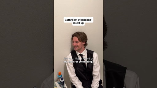 If bathroom attendants were mic’d up #funnyvideo #bluecollar #job