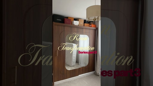 Room transformation part 3  #bedroommakeover #wardrobediy #vinylwrap #wardrobedesign #diyprojects