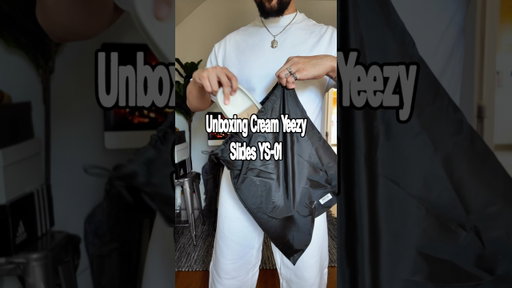 Unboxing Cream Yeezy Slides YS-01 #yeezy #yzy #kanyewest #slides #sneaker #yeezyslides