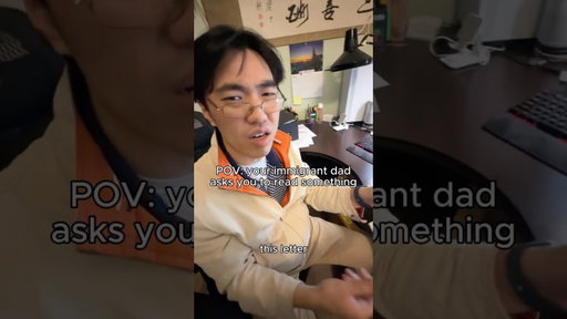 POV: Asian dad makes you do taxes 😭 #asiancomedy #growingupasian #asiandad