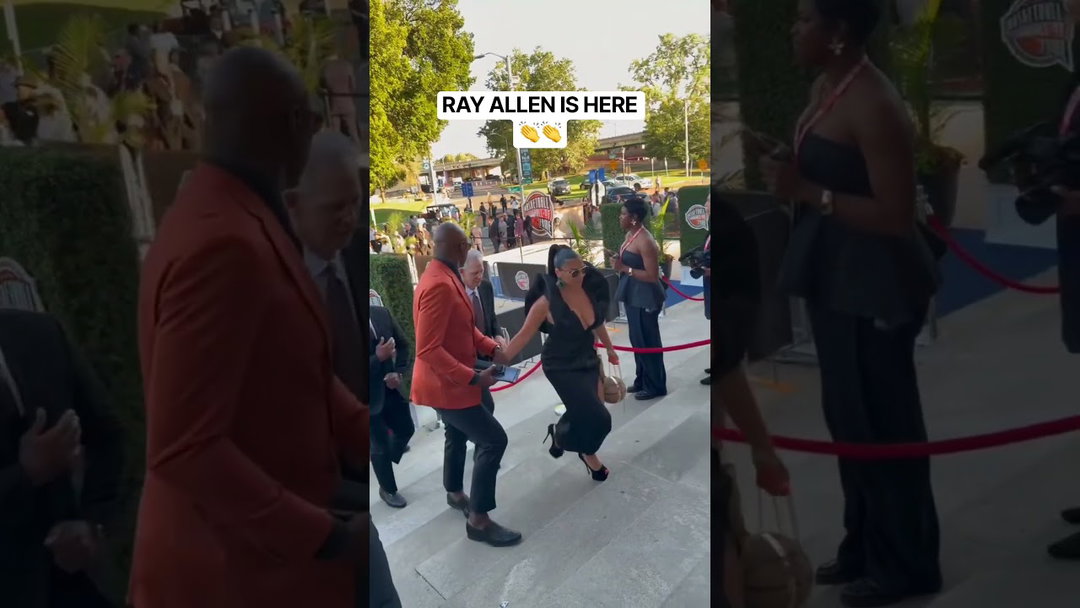 Ray Allen arrives for the Basketball Hall of Fame Enshrinement