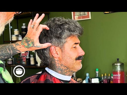 The in Between Haircut When Growing My Hair Out | Barbershop Tutorial