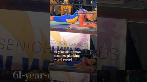 61-year-old woman sets new planking world record