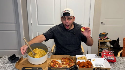 EATING ALL MY FAVORITE FOODS AT ONCE