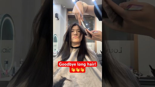 Six years of growing my hair long and it’s gone in 10 mins 🤣 #haircut #hairstyle #asianhairstyle