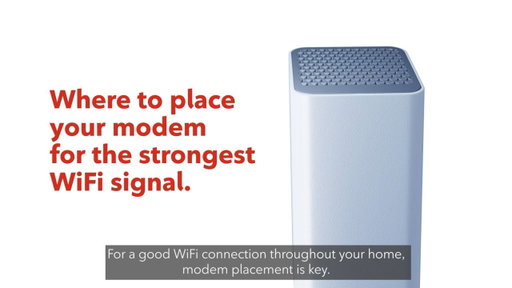 Find the best spot for your modem to optimize WiFi signal