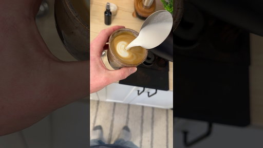 Making a New Years latte!!