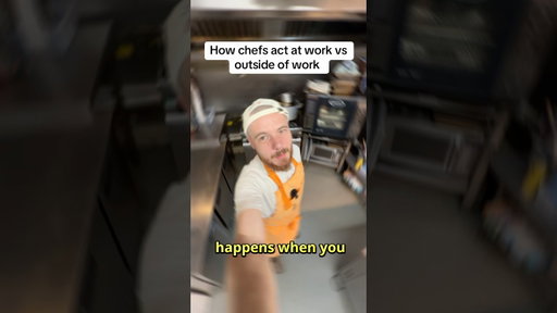Chefs at work vs outside of work #comedy #hospitality #chef #service #kitchen #work