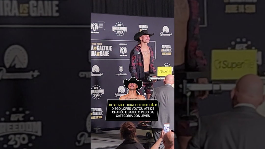 REVIRAVOLTA NO UFC! 😳DIEGO LOPES VOLTOU PARA SE PESAR ATÉ DE CHAPÉU SÓ PRA BATER O PESO! #shorts