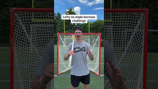 Lefty no angle lacrosse challenge #shorts