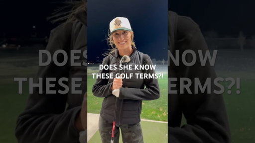 Does she know these golf terms?🤣