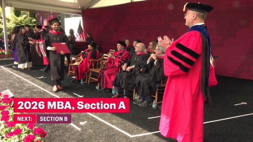 2026 Harvard Business School Commencement Diploma Ceremony