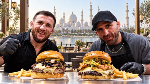 I Cooked CRAZY Burgers With Merab in Abu Dhabi