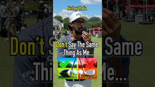Don’t Say The Same Thing As Me With Akshay Bhatia!! #golf #golfer #pga