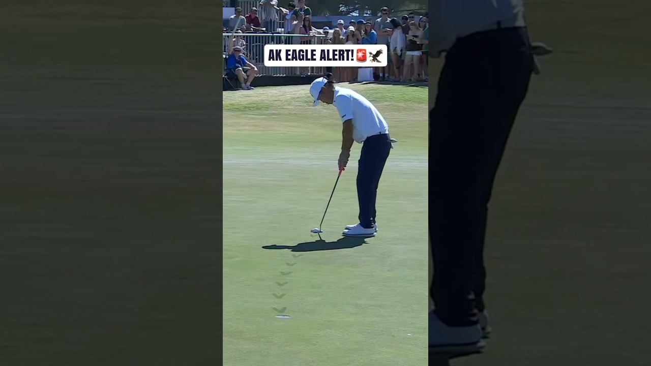 Anthony Kim putts an incredible Eagle during Round 3 LIV Golf Adelaide!