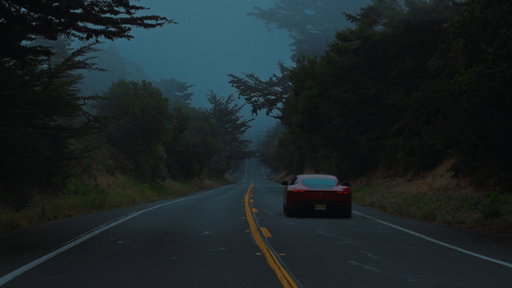 ferrari, along the california coast