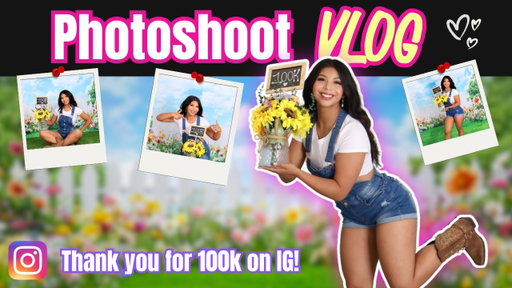 Photoshoot Vlog: Farm Girl Aesthetic | 100k Photos for Instagram!