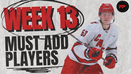 Add These Players Before Week 13 of Fantasy Hockey