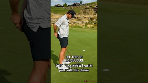 Just @Thedodking putting with a driver while $1.7 million is on the line. @InternetInvitational